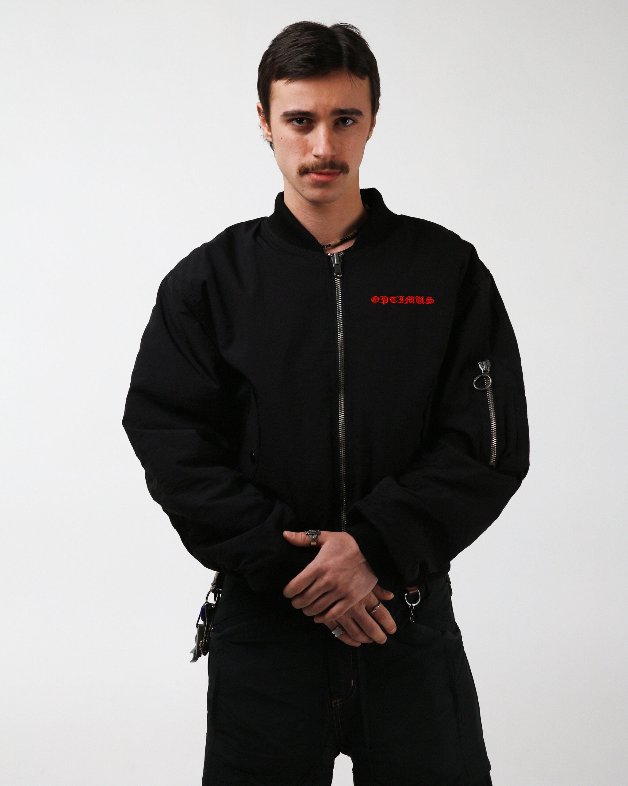 JACKET “JESTER” BLACK/RED