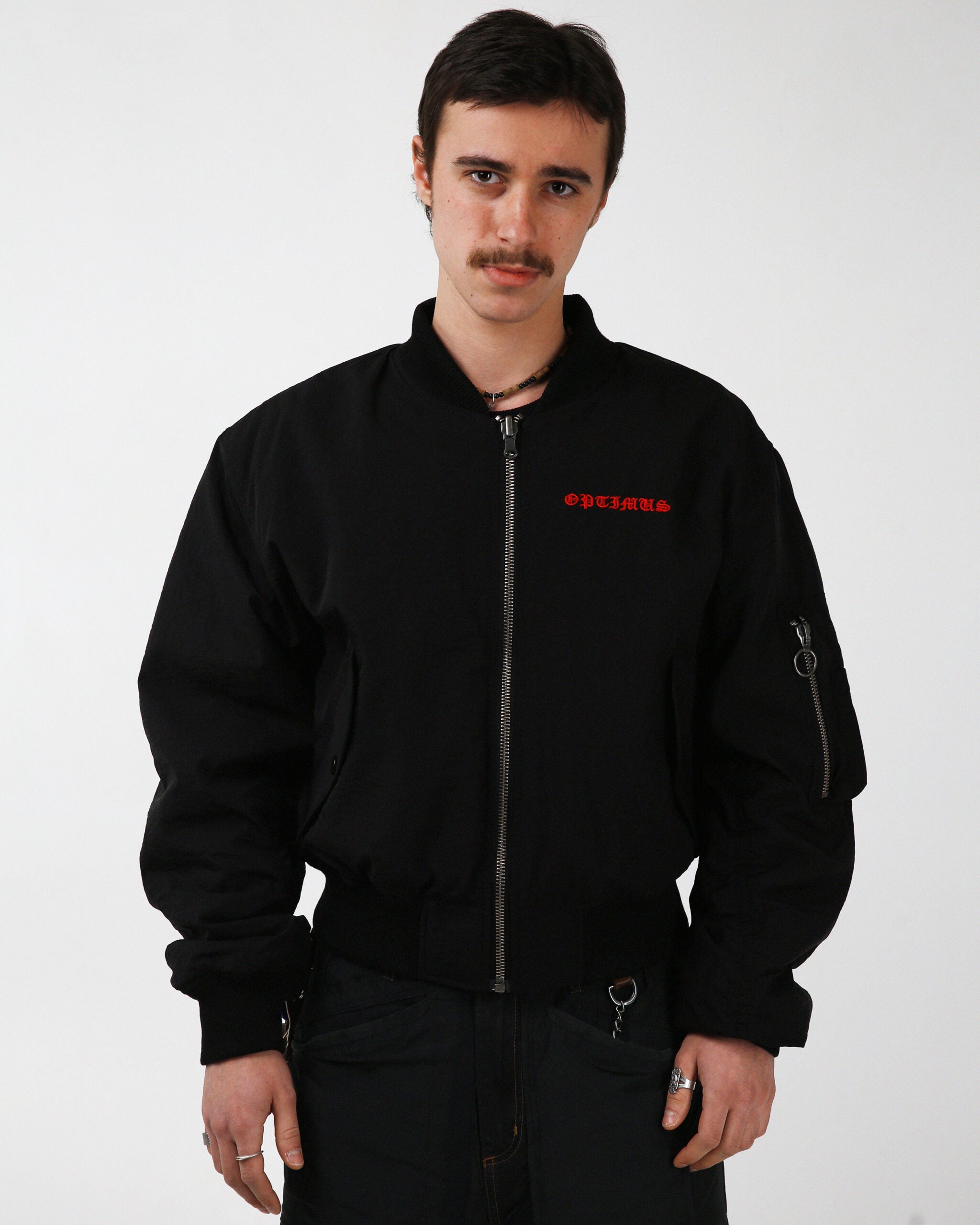 JACKET “JESTER” BLACK/RED