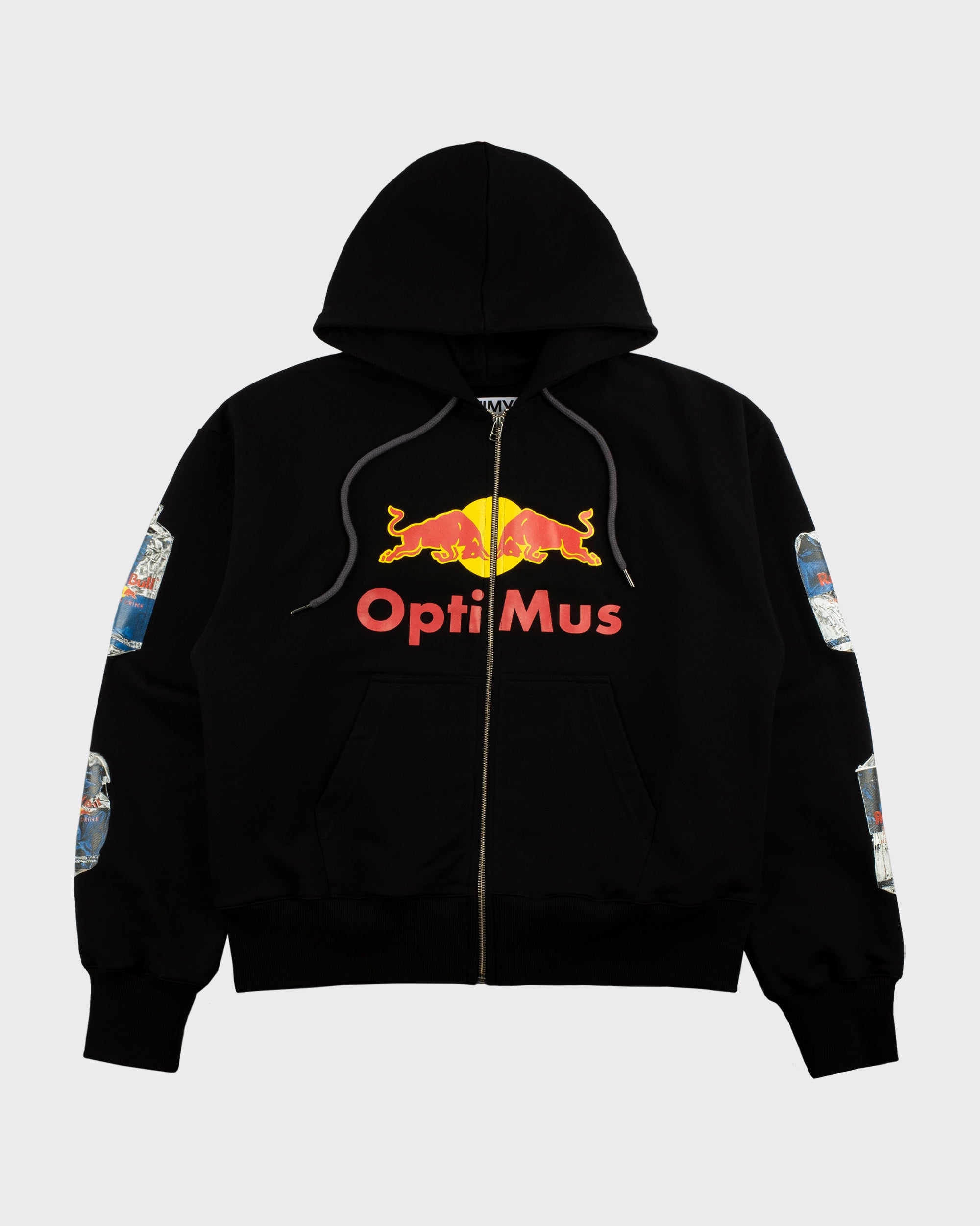 ZIP HOODIE "BULL" BLACK