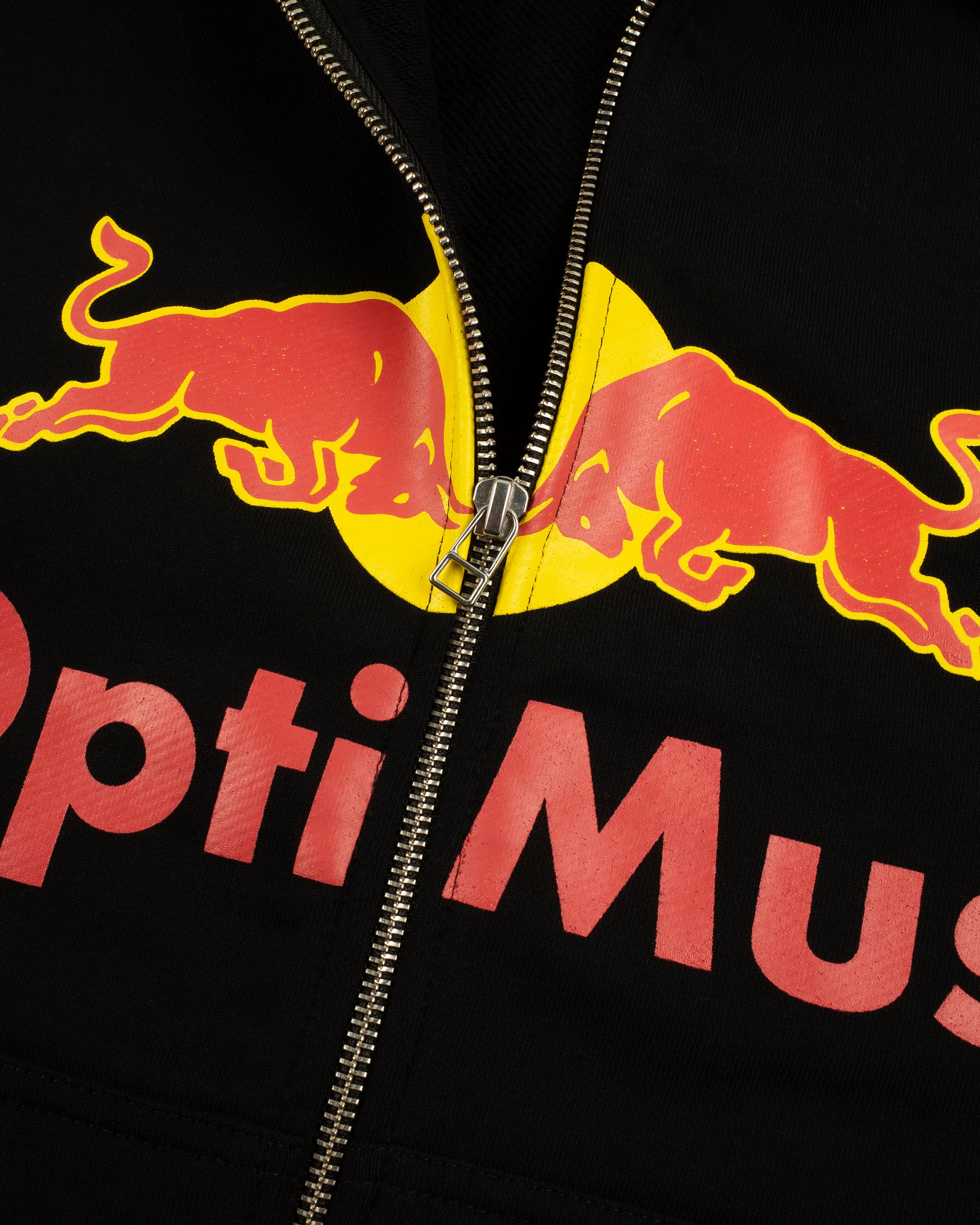 ZIP HOODIE "BULL" BLACK