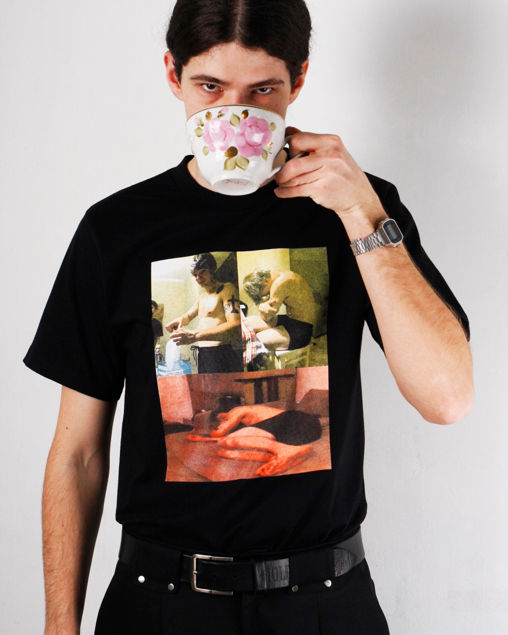 T-SHIRT "WATER DEVICE" BLACK