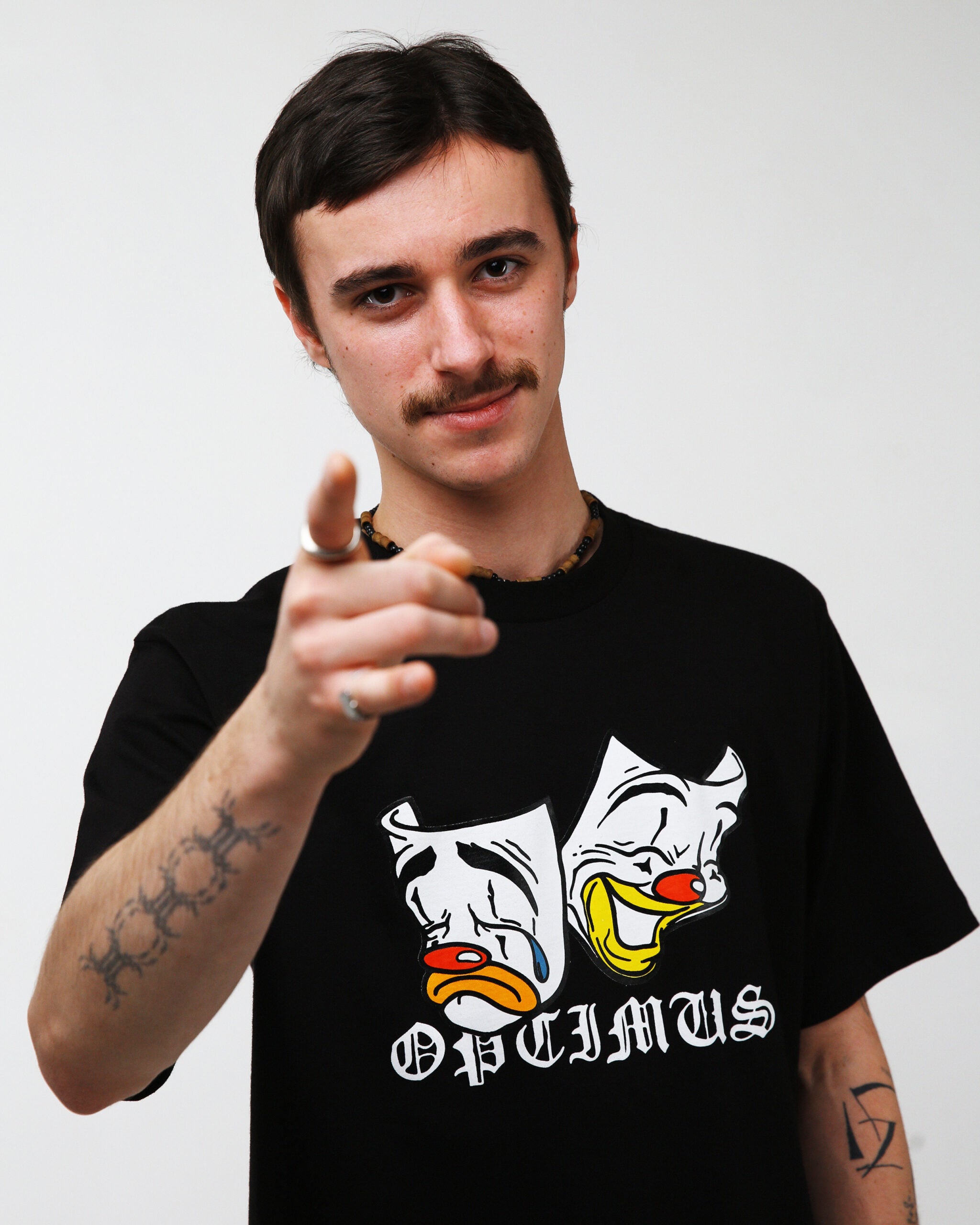 T-SHIRT “HAPPY & SAD” BLACK