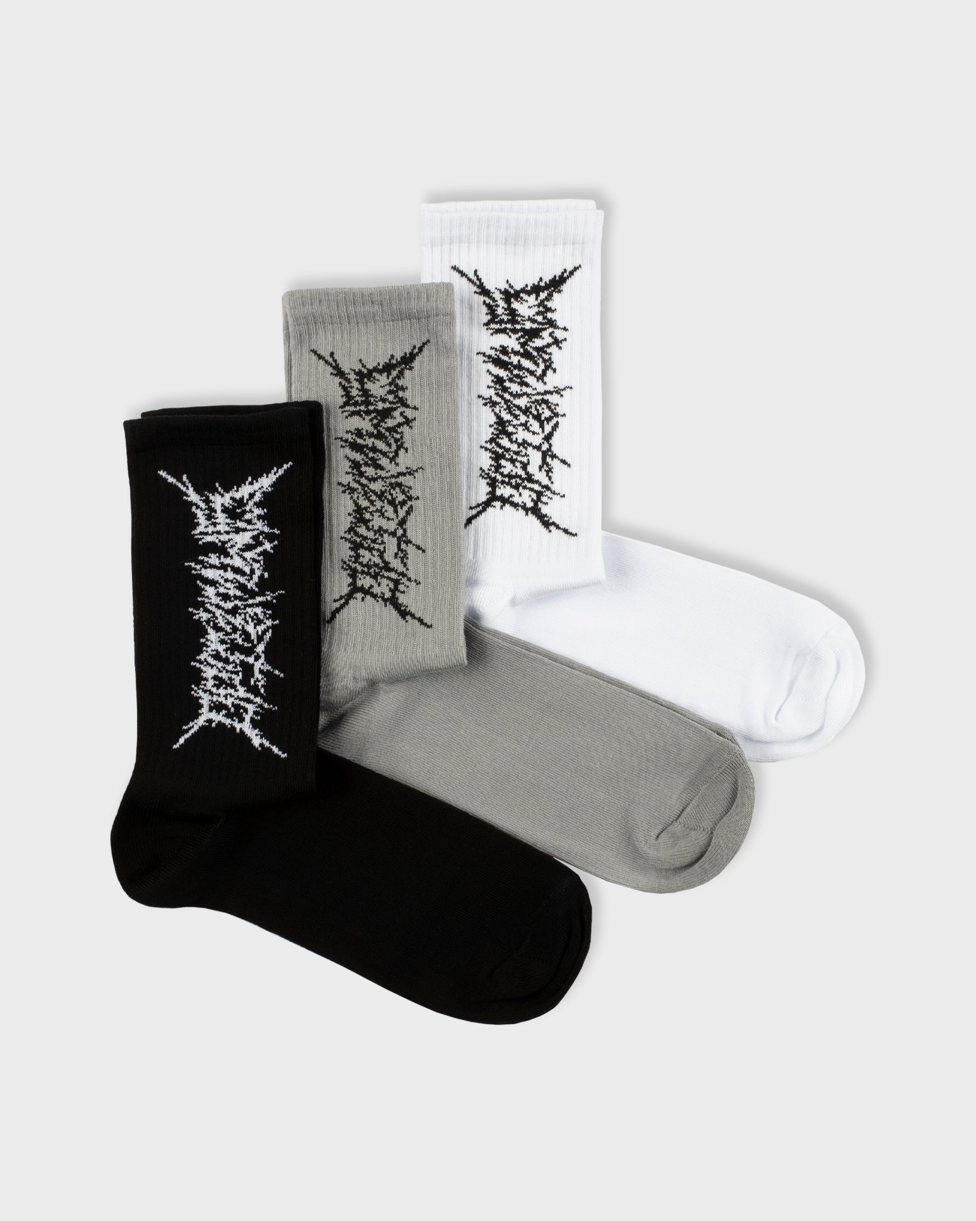 SOCKS “SOUND” BLACK/GREY/WHITE