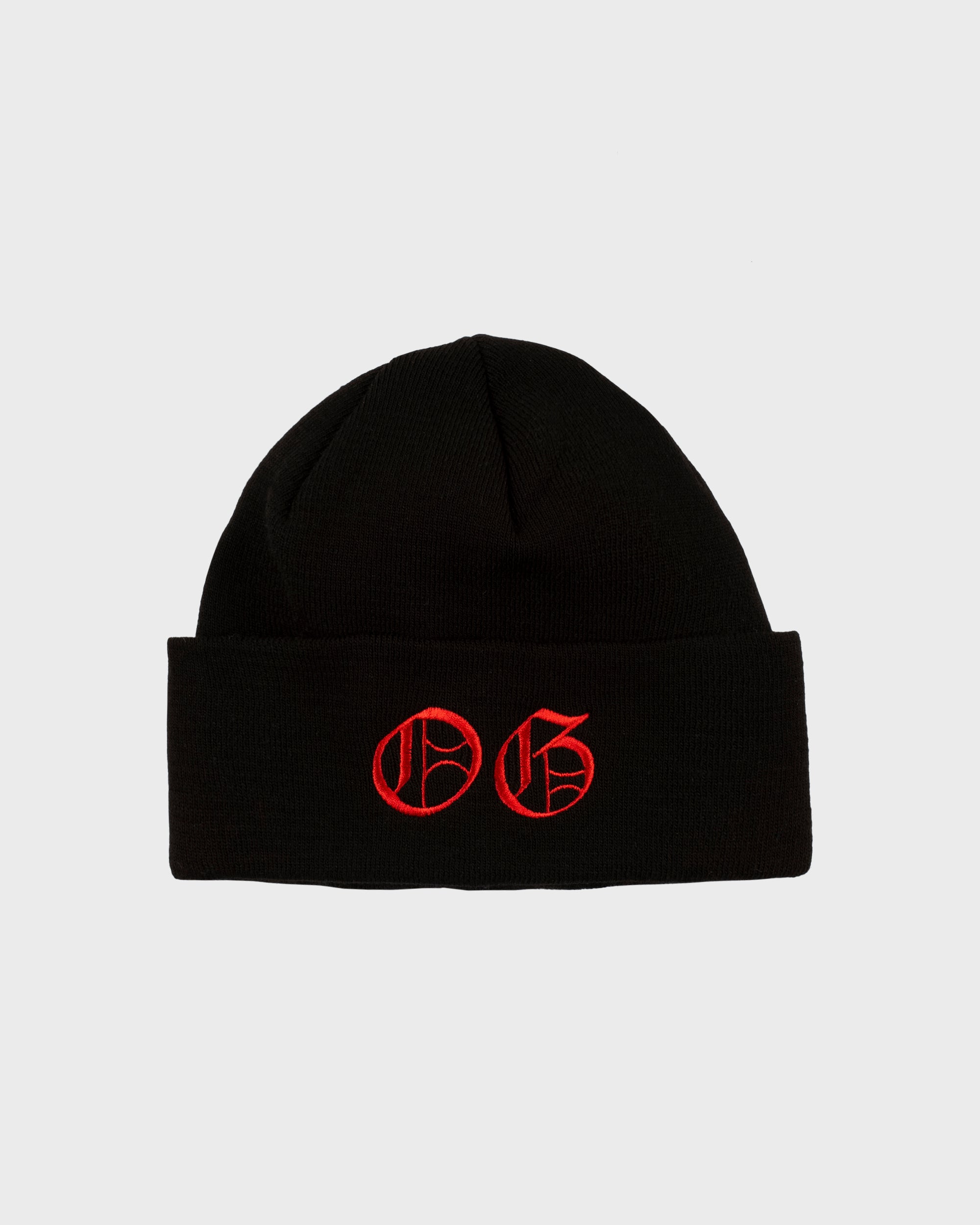 BEANIE "OG" BLACK/RED